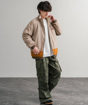 KRIFF MAYER クリフメイヤー 2WAY リバーシブルひっくりスタンドネックボアジャケット/ロゴ刺繍入りボアブルゾン 2514404 14796