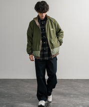 KRIFF MAYER クリフメイヤー 2WAY リバーシブルひっくりスタンドネックボアジャケット/ロゴ刺繍入りボアブルゾン 2514404 14796