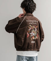 KRIFF MAYER クリフメイヤー オーバーサイズスーベニア刺繍ステンカラージャケット/ダブルジップラグランスリーブブルゾン 2515101 14797