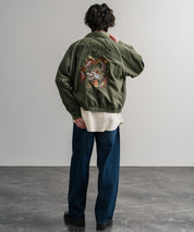 KRIFF MAYER クリフメイヤー オーバーサイズスーベニア刺繍ステンカラージャケット/ダブルジップラグランスリーブブルゾン 2515101 14797