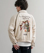 KRIFF MAYER クリフメイヤー オーバーサイズスーベニア刺繍ステンカラージャケット/ダブルジップラグランスリーブブルゾン 2515101 14797