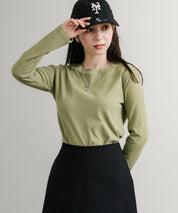 レギュラースリーブ クルーネックロングTシャツ 14801