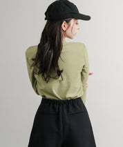 レギュラースリーブ クルーネックロングTシャツ 14801