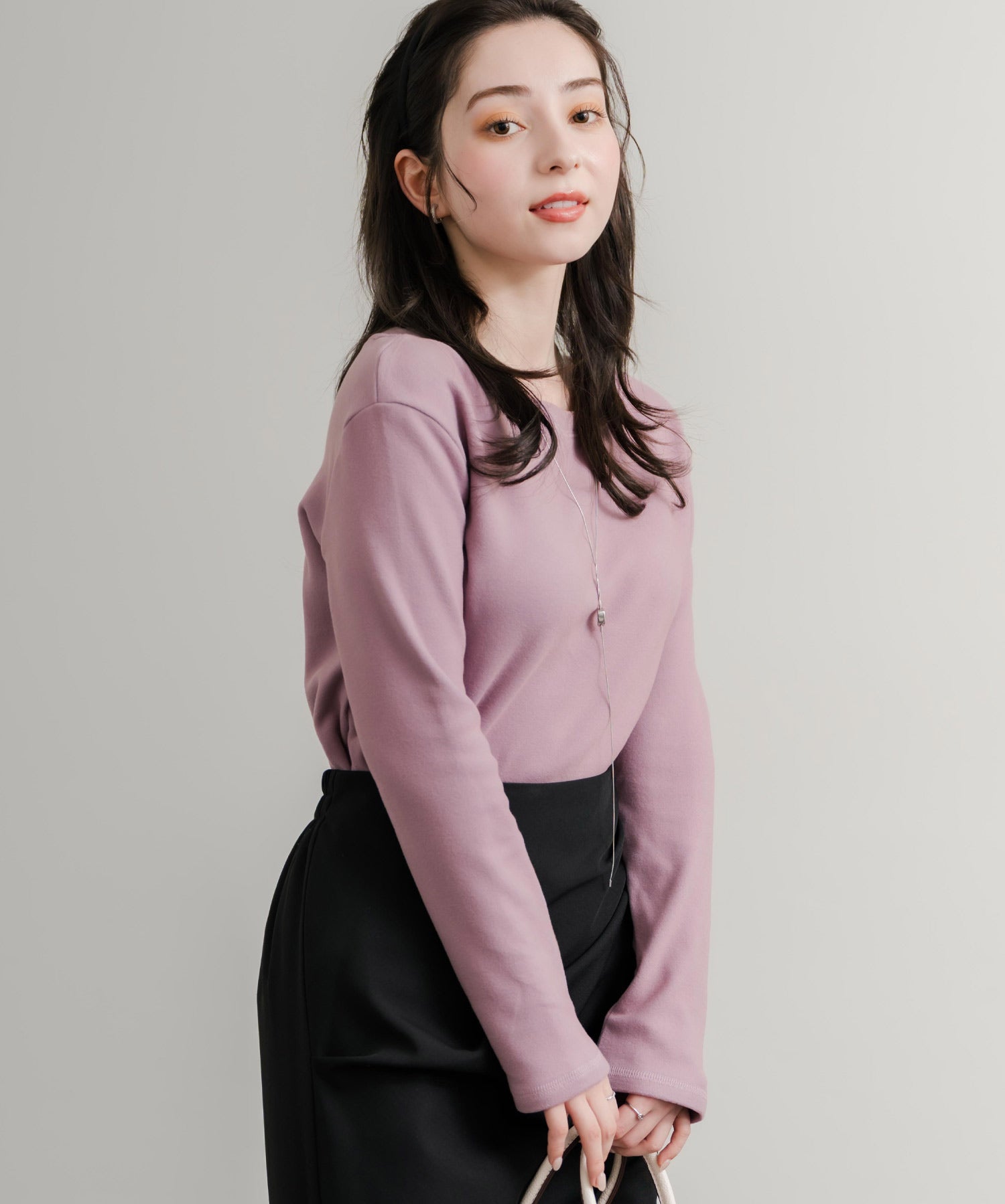 レギュラースリーブ クルーネックロングTシャツ 14801