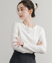 レギュラースリーブ クルーネックロングTシャツ 14801