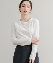 レギュラースリーブ クルーネックロングTシャツ 14801