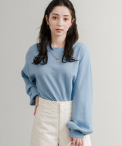 オーバーサイズバルーンスリーブワッフルロングTシャツ 14803