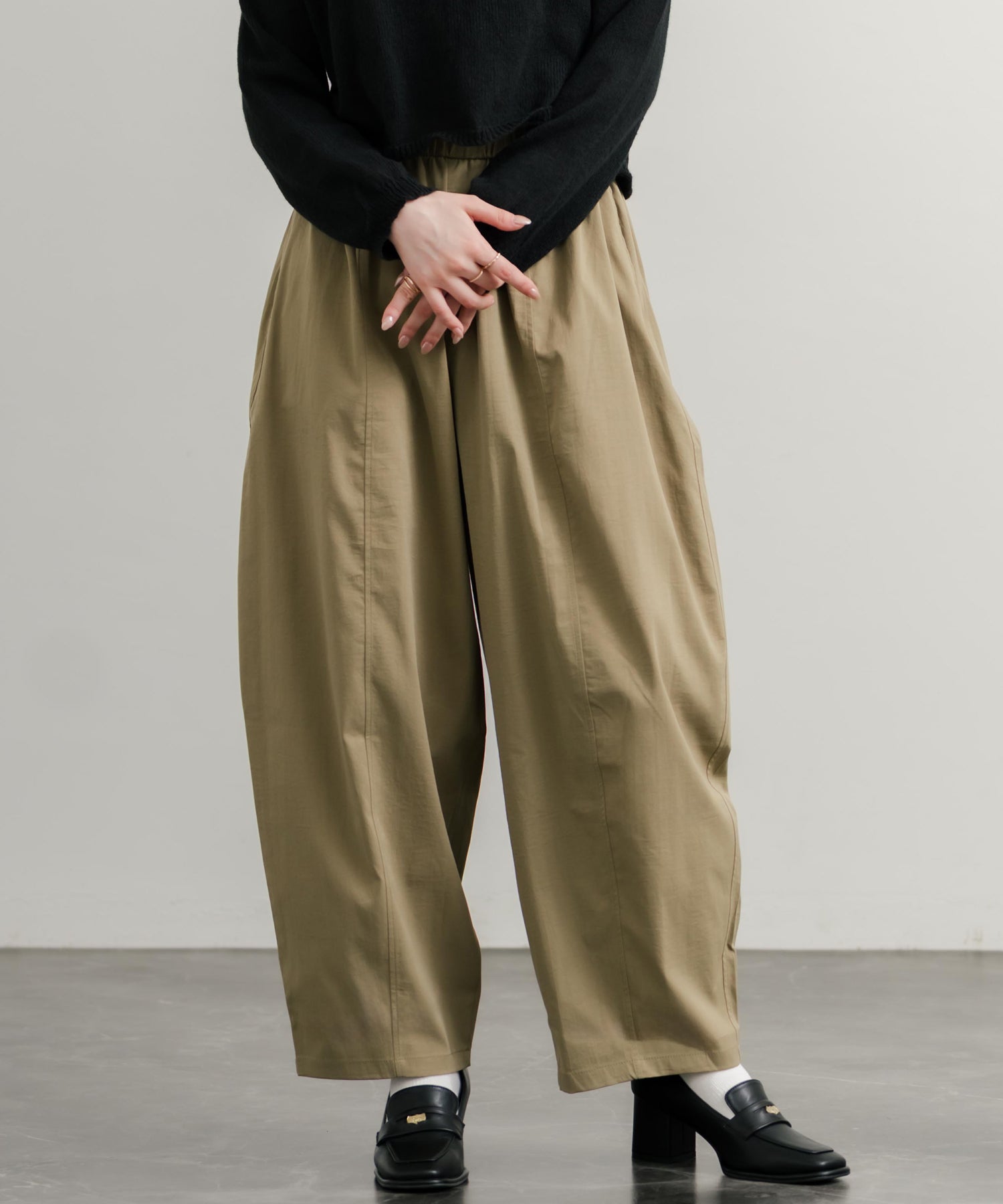 ワイドテーパードパンツ 14814