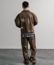 KRIFF MAYER クリフメイヤー メモリアルグラフィックプリントレタリングショート丈カバーオール 2515111 14828