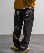 KRIFF MAYER クリフメイヤー メモリアルグラフィックプリントレタリング2タックワークパンツ 2515112 14829