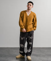 KRIFF MAYER クリフメイヤー メモリアルグラフィックプリントレタリング2タックワークパンツ 2515112 14829