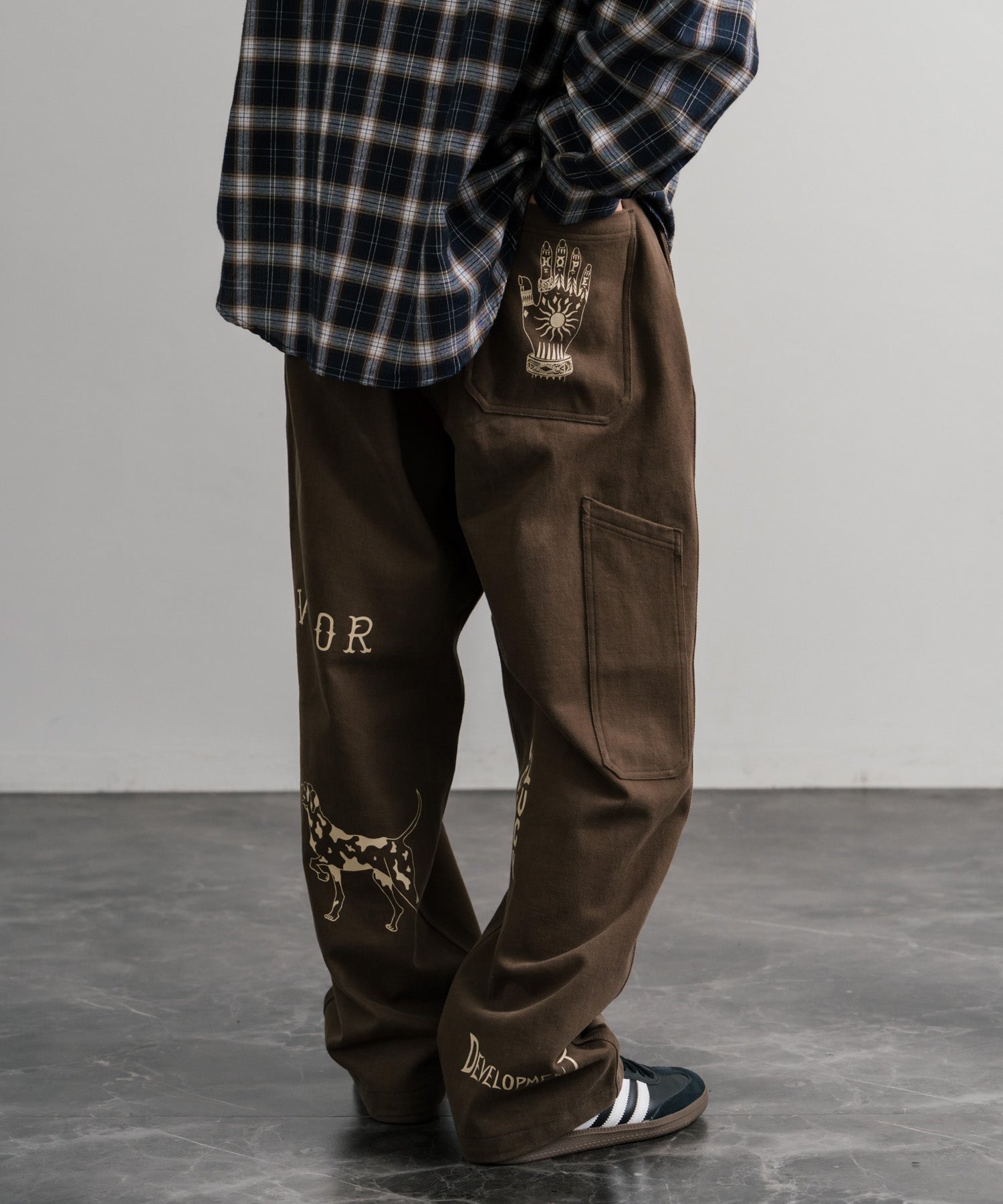 KRIFF MAYER クリフメイヤー メモリアルグラフィックプリントレタリング2タックワークパンツ 2515112 14829