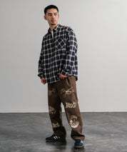 KRIFF MAYER クリフメイヤー メモリアルグラフィックプリントレタリング2タックワークパンツ 2515112 14829