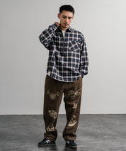 KRIFF MAYER クリフメイヤー メモリアルグラフィックプリントレタリング2タックワークパンツ 2515112 14829