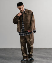 KRIFF MAYER クリフメイヤー メモリアルグラフィックプリントレタリング2タックワークパンツ 2515112 14829