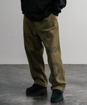 KRIFF MAYER クリフメイヤー メモリアルグラフィックプリントレタリング2タックワークパンツ 2515112 14829