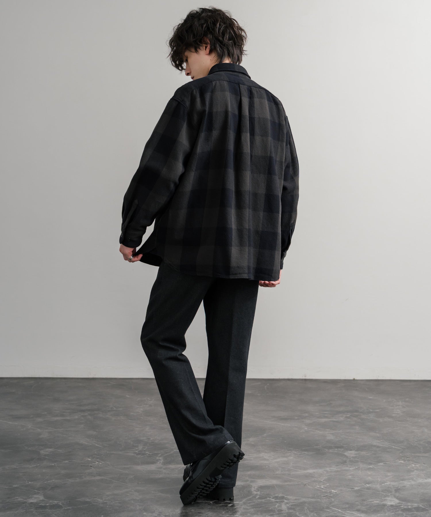 Upscape Audience 日本製10/2ヘビーツイルヴィンテージチェックワークジャケット AUD7353 14831
