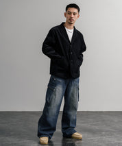 Upscape Audience アップスケープオーディエンス 日本製 国産 14WALEコーデュロイ マンチェスター ロガージャケット AUD7344 14832