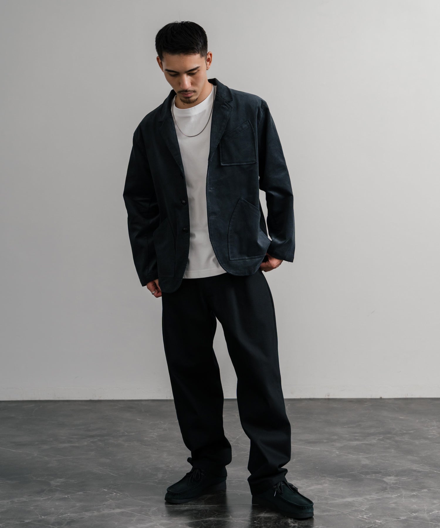 Upscape Audience アップスケープオーディエンス 日本製 国産 14WALEコーデュロイ マンチェスター ロガージャケット AUD7344 14832