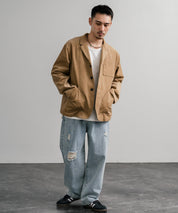 Upscape Audience アップスケープオーディエンス 日本製 国産 14WALEコーデュロイ マンチェスター ロガージャケット AUD7344 14832