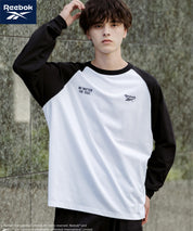 Reebok リーボック オーバーサイズ両胸ロゴ刺繍ロングスリーブTシャツ	14835