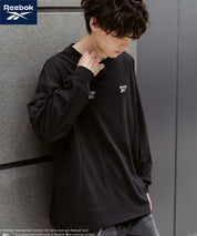 Reebok リーボック オーバーサイズ両胸ロゴ刺繍ロングスリーブTシャツ	14835