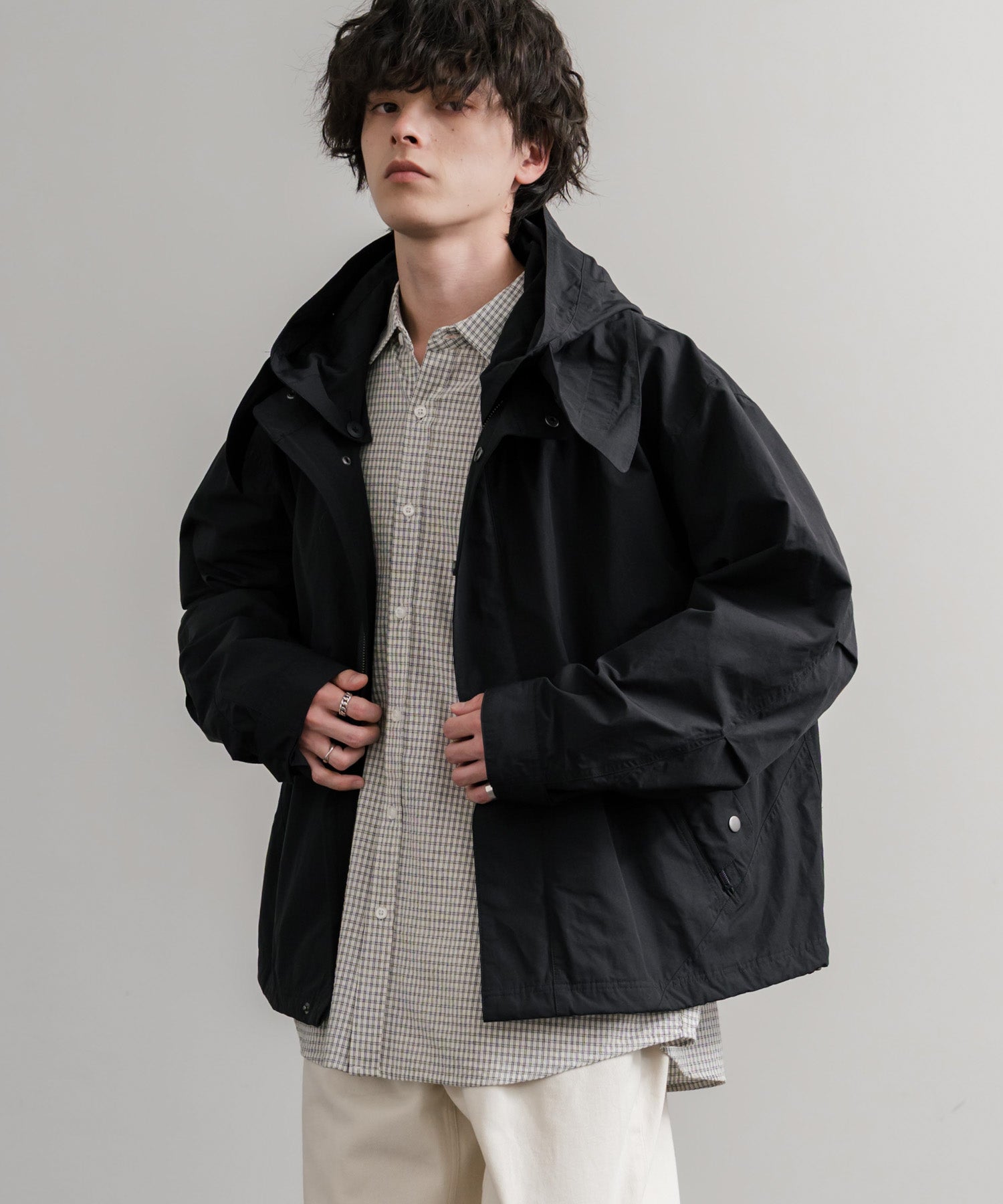 Audience オーディエンス 綿ナイロン高密度ポプリン脱着フード付きM-65