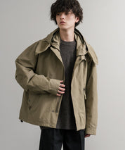 Audience オーディエンス 綿ナイロン高密度ポプリン脱着フード付きM-65ショートモッズコート AUD7351 14838