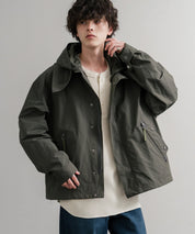 Audience オーディエンス 綿ナイロン高密度ポプリン脱着フード付きM-65ショートモッズコート AUD7351 14838