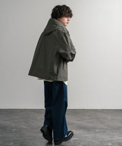 Audience オーディエンス 綿ナイロン高密度ポプリン脱着フード付きM-65ショートモッズコート AUD7351 14838