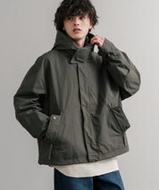 Audience オーディエンス 綿ナイロン高密度ポプリン脱着フード付きM-65ショートモッズコート AUD7351 14838
