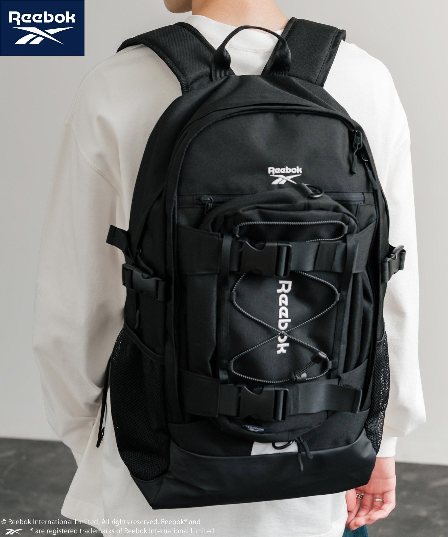 Reebok リーボック ショルダーバッグ付きバックパック/A4収納可能大
