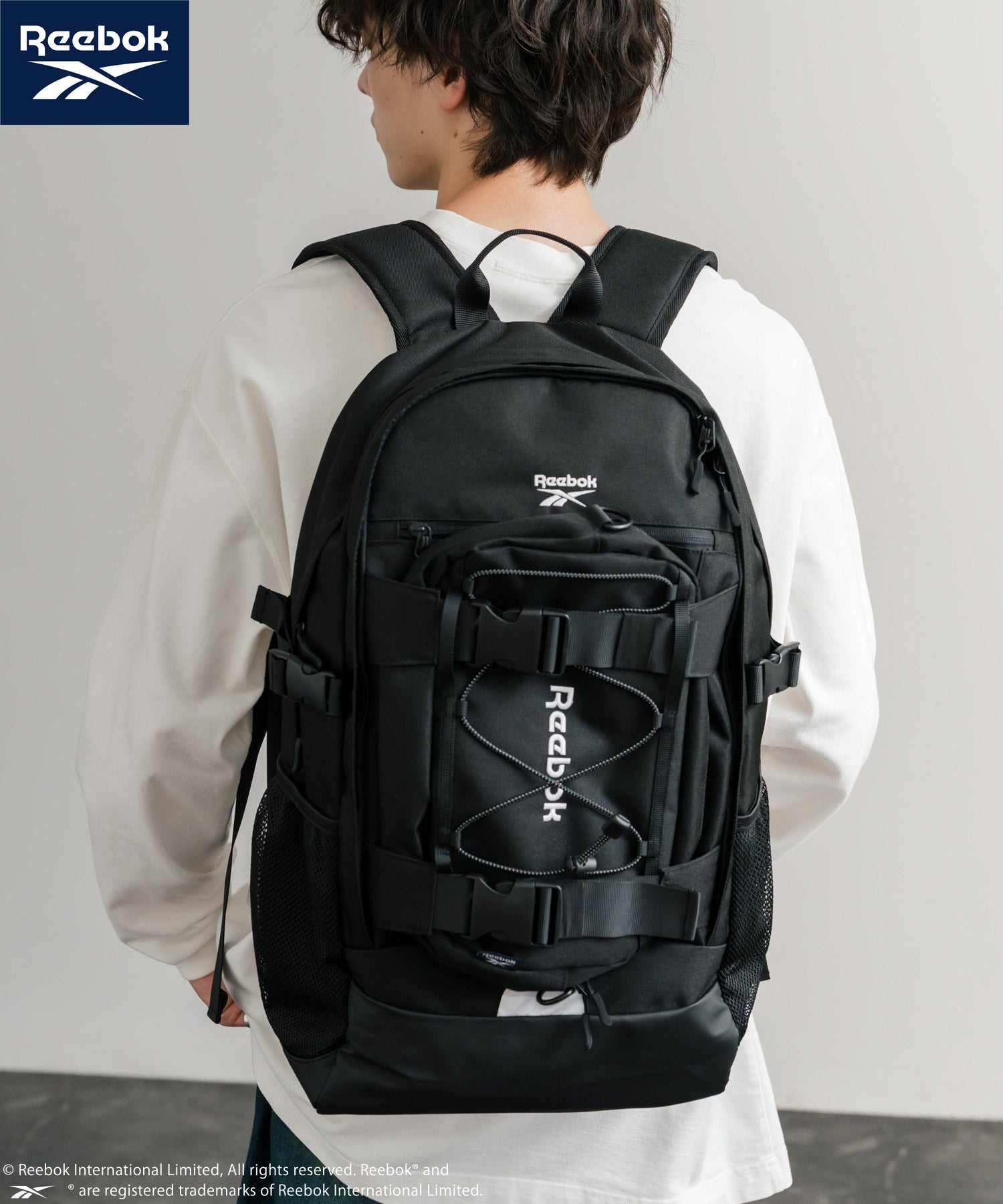 Reebok リーボック ショルダーバッグ付きバックパック/A4収納可能大