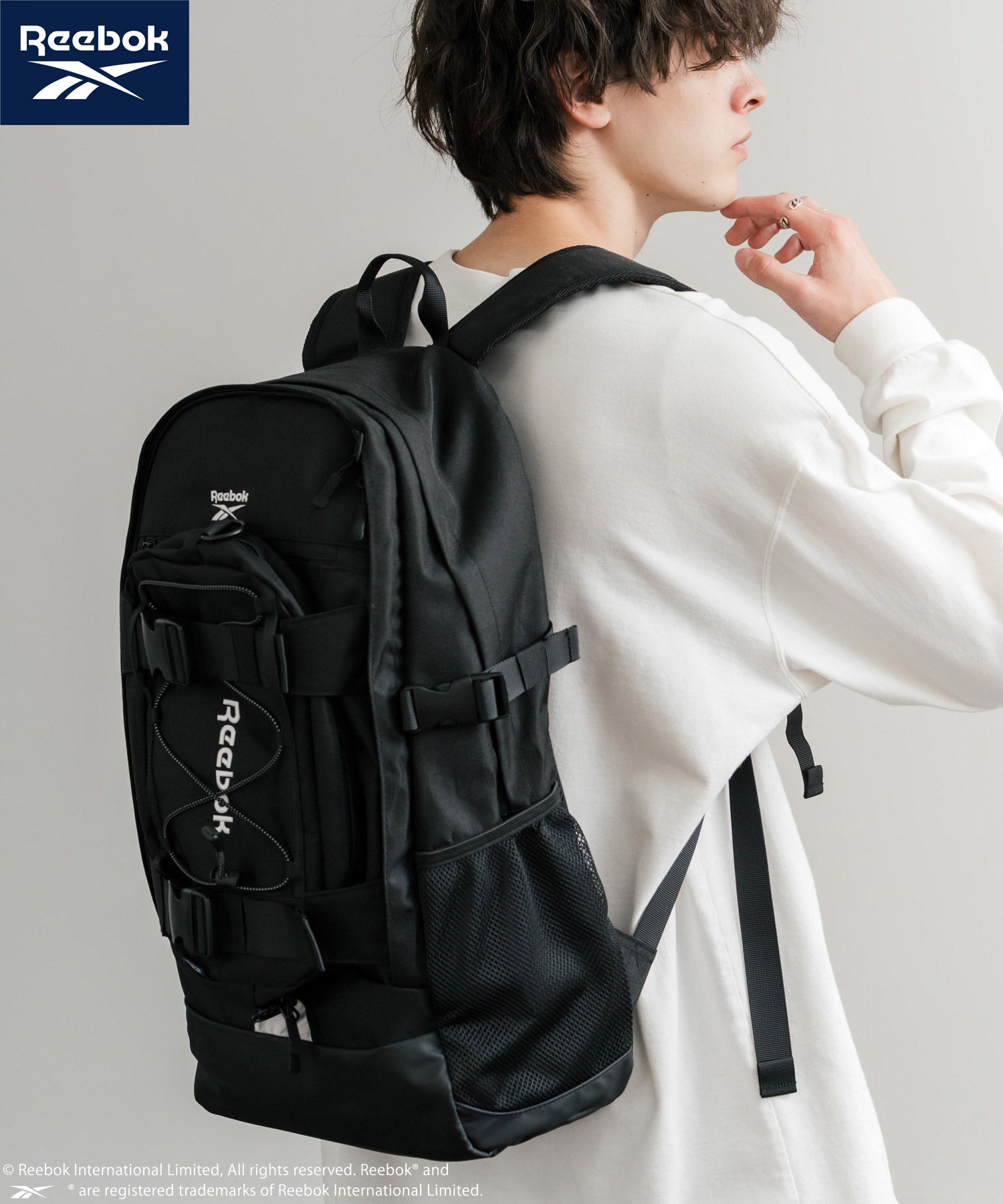 Reebok リーボック ショルダーバッグ付きバックパック/A4収納可能大