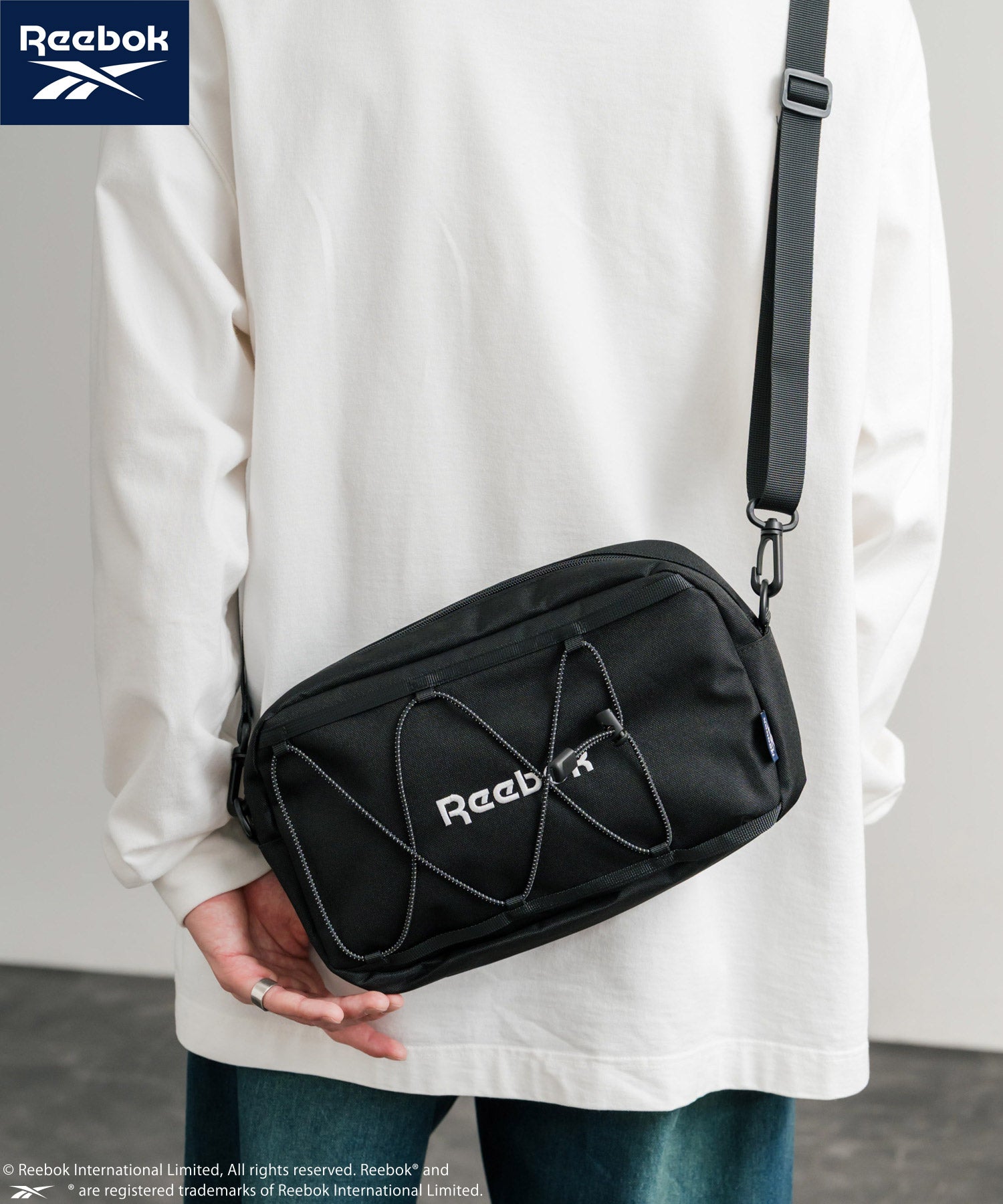 Reebok リーボック ショルダーバッグ付きバックパック/A4収納可能大