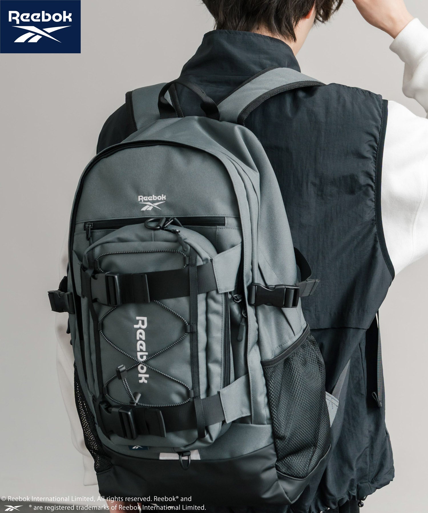 Reebok リーボック ショルダーバッグ付きバックパック/A4収納可能大容量リュック 14841