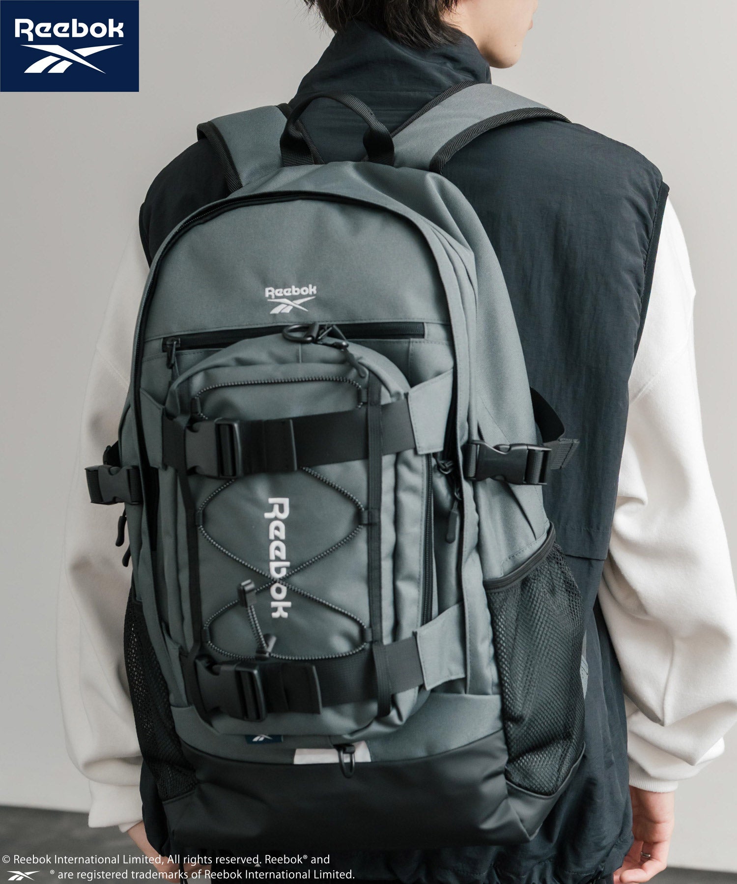 Reebok リーボック ショルダーバッグ付きバックパック/A4収納可能大容量リュック 14841