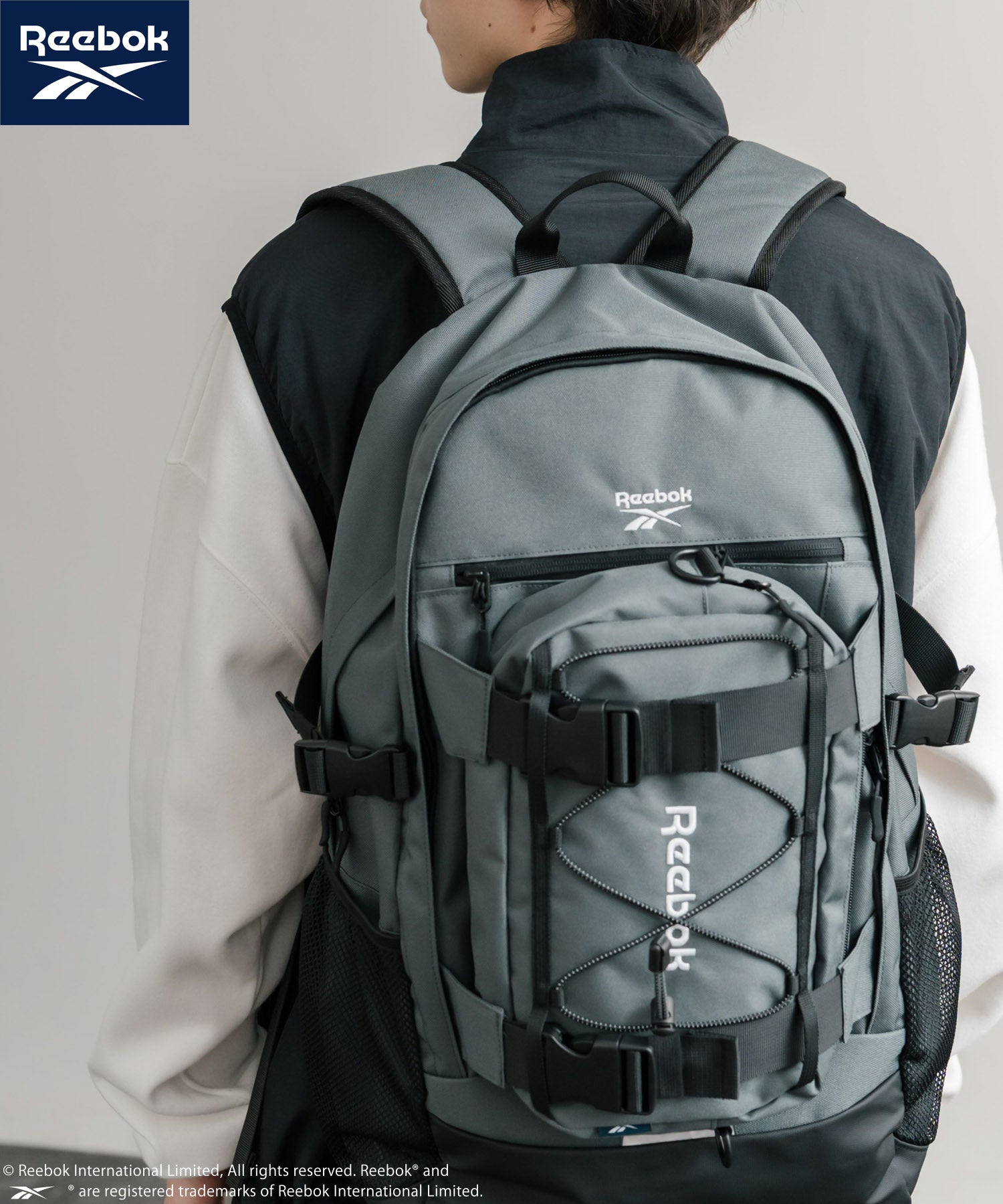 Reebok リーボック ショルダーバッグ付きバックパック/A4収納可能大容量リュック 14841