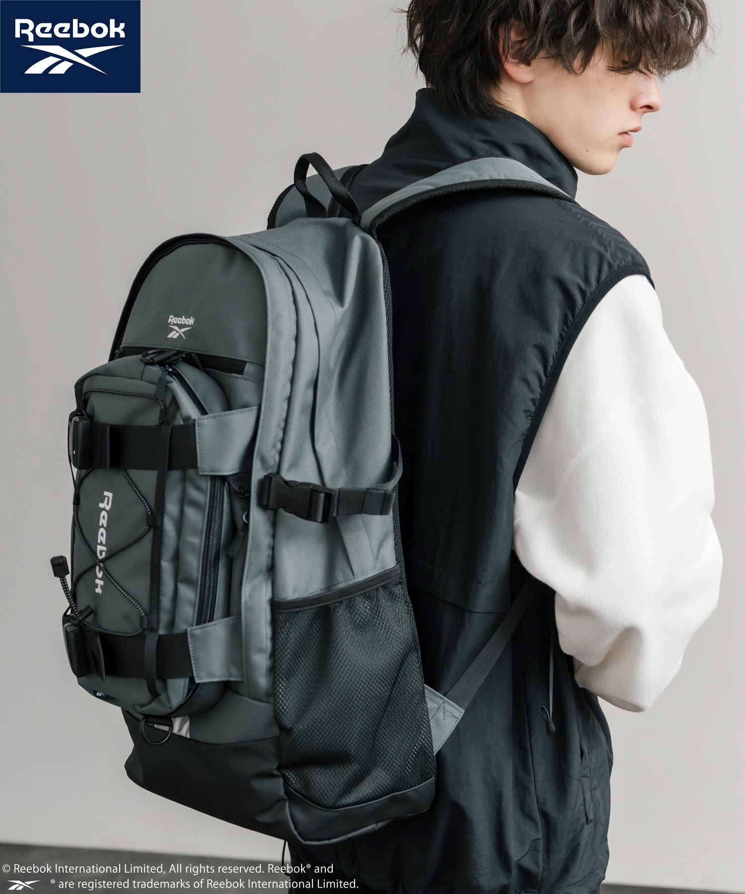 Reebok リーボック ショルダーバッグ付きバックパック/A4収納可能大