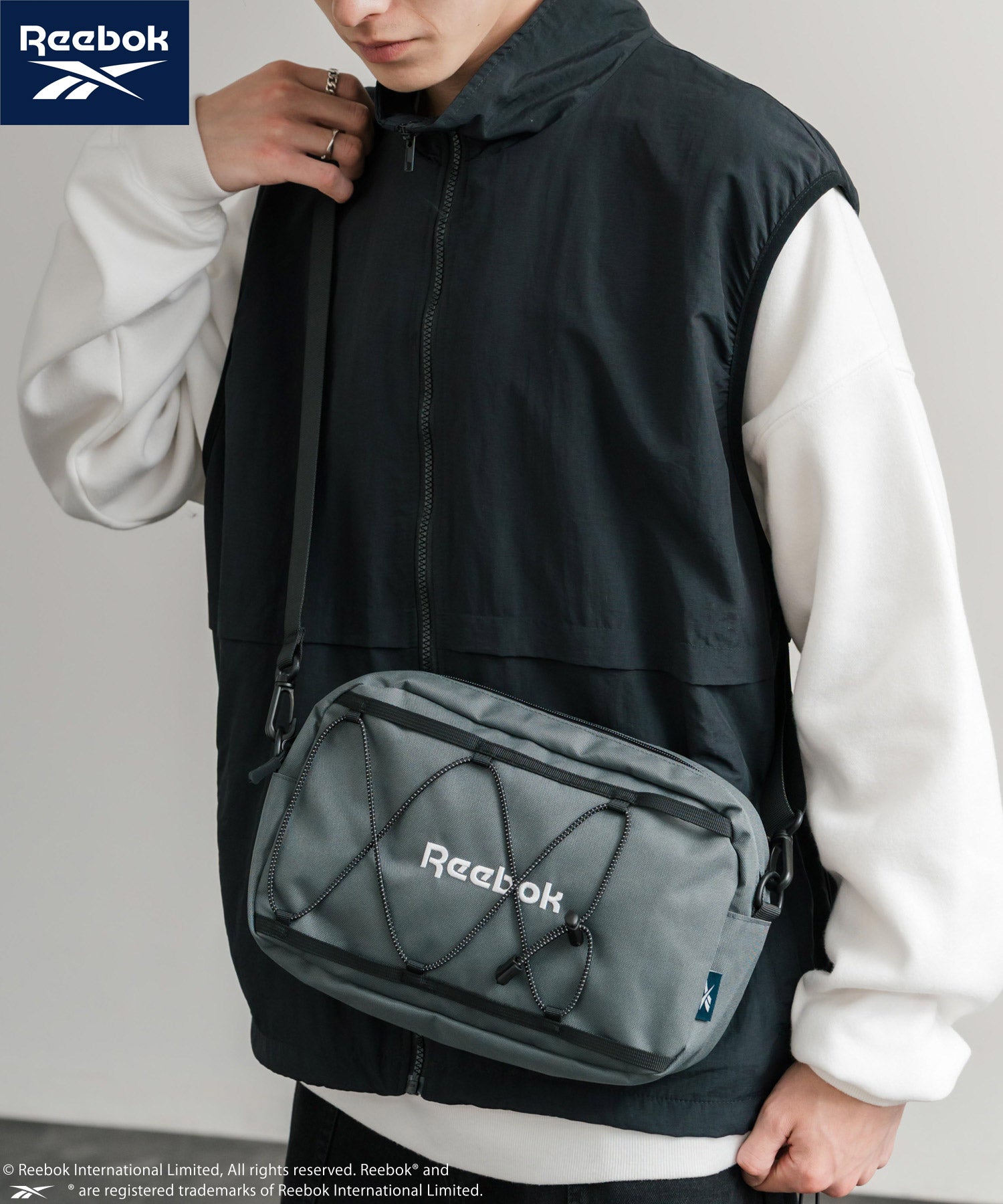 Reebok リーボック ショルダーバッグ付きバックパック/A4収納可能大