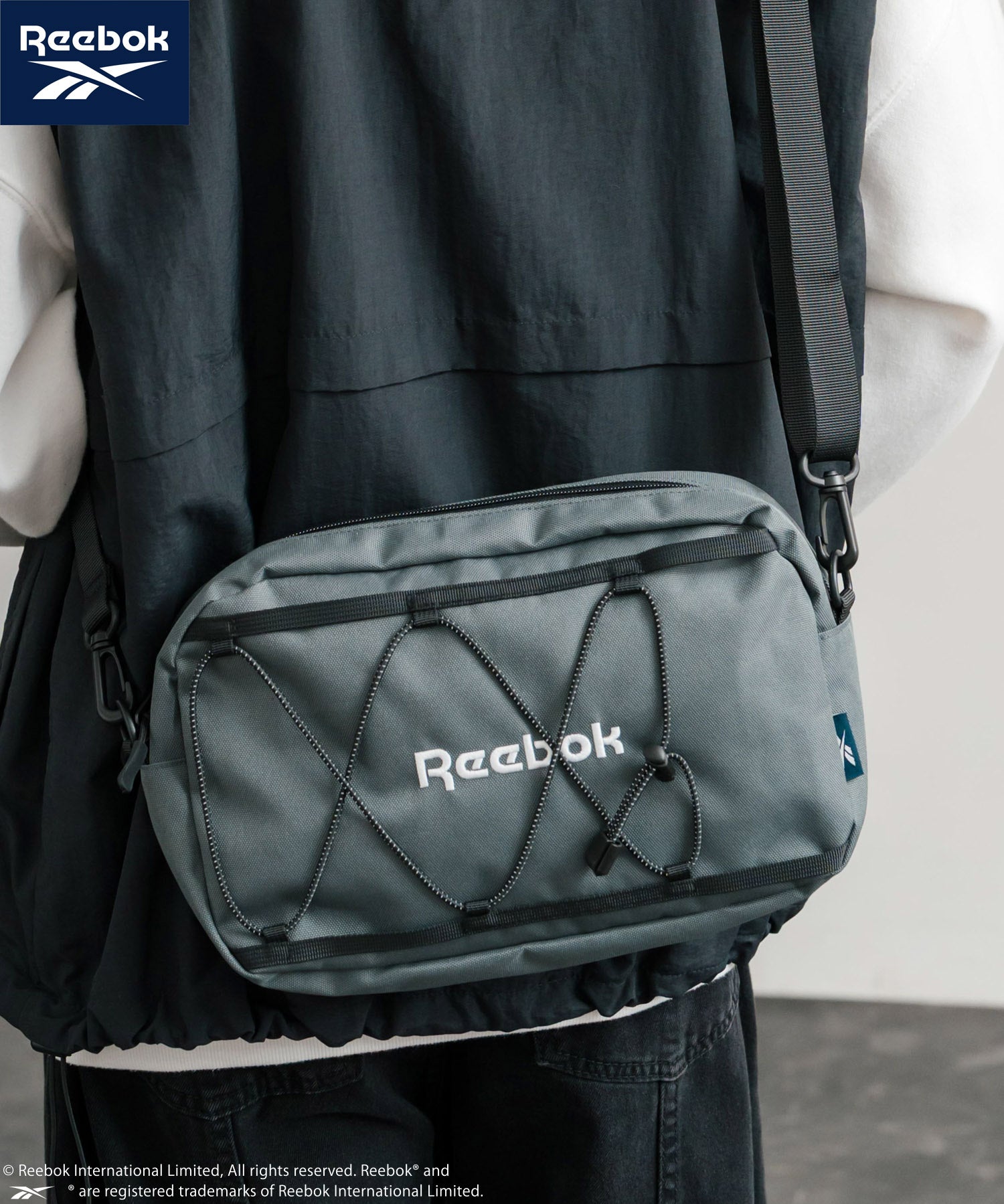 Reebok リーボック ショルダーバッグ付きバックパック/A4収納可能大容量リュック 14841