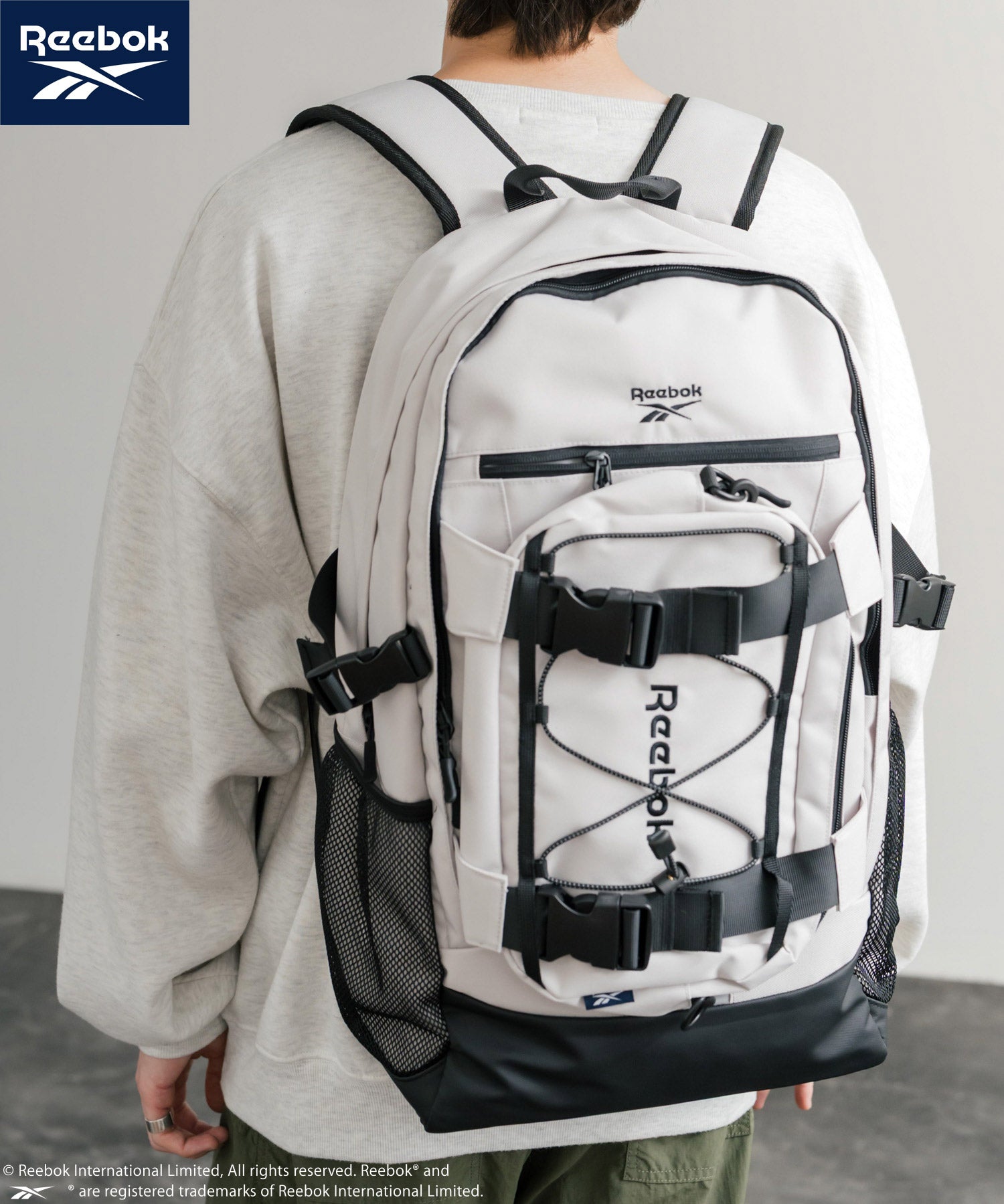 Reebok リーボック ショルダーバッグ付きバックパック/A4収納可能大容量リュック 14841