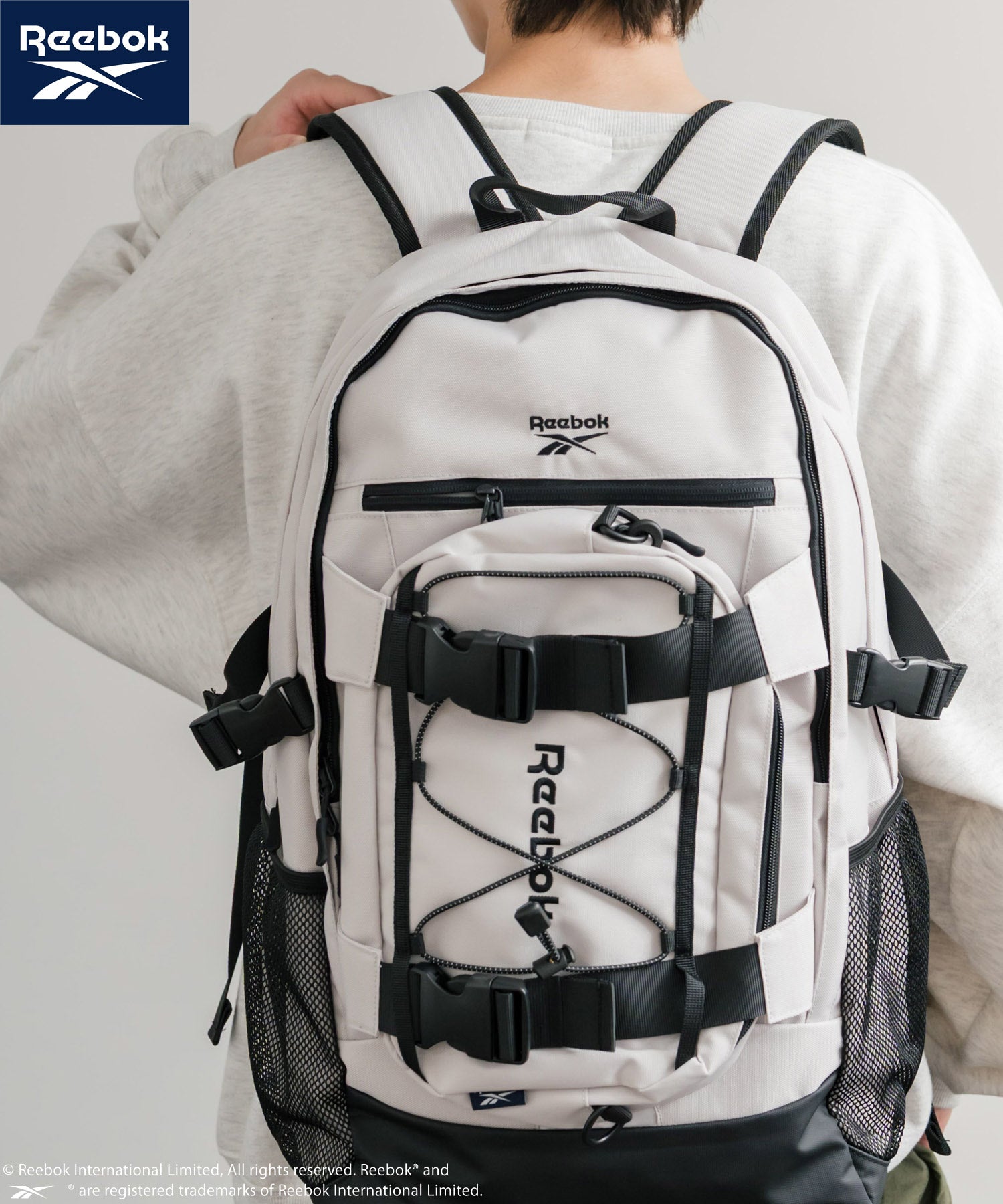 Reebok リーボック ショルダーバッグ付きバックパック/A4収納可能大