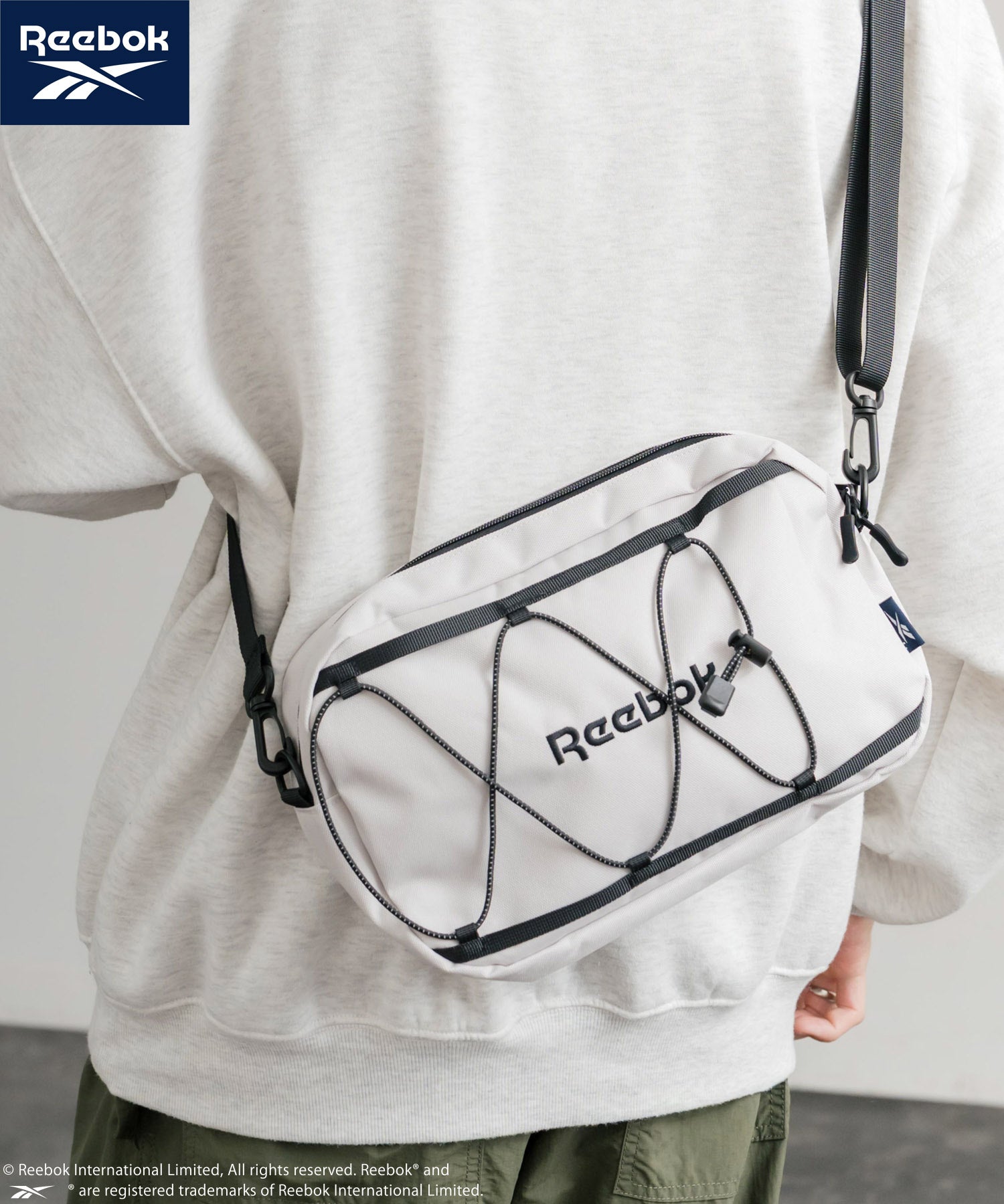 Reebok リーボック ショルダーバッグ付きバックパック/A4収納可能大