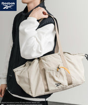 Reebok ドローストリングロゴ刺繍2WAYショルダートートナイロンバッグ 14842