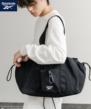 Reebok ドローストリングロゴ刺繍2WAYショルダートートナイロンバッグ 14842