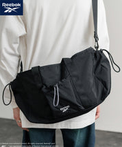 Reebok ドローストリングロゴ刺繍2WAYショルダートートナイロンバッグ 14842