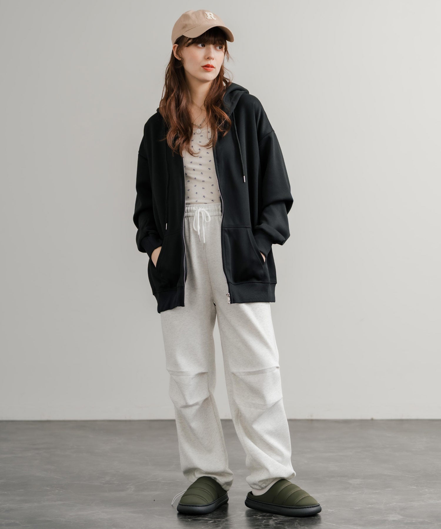 GERRY ジェリー ふかふかインソール モックシューズ サボサンダル裏メッシュ/厚底軽量ワンポイントロゴスリッポン 14843