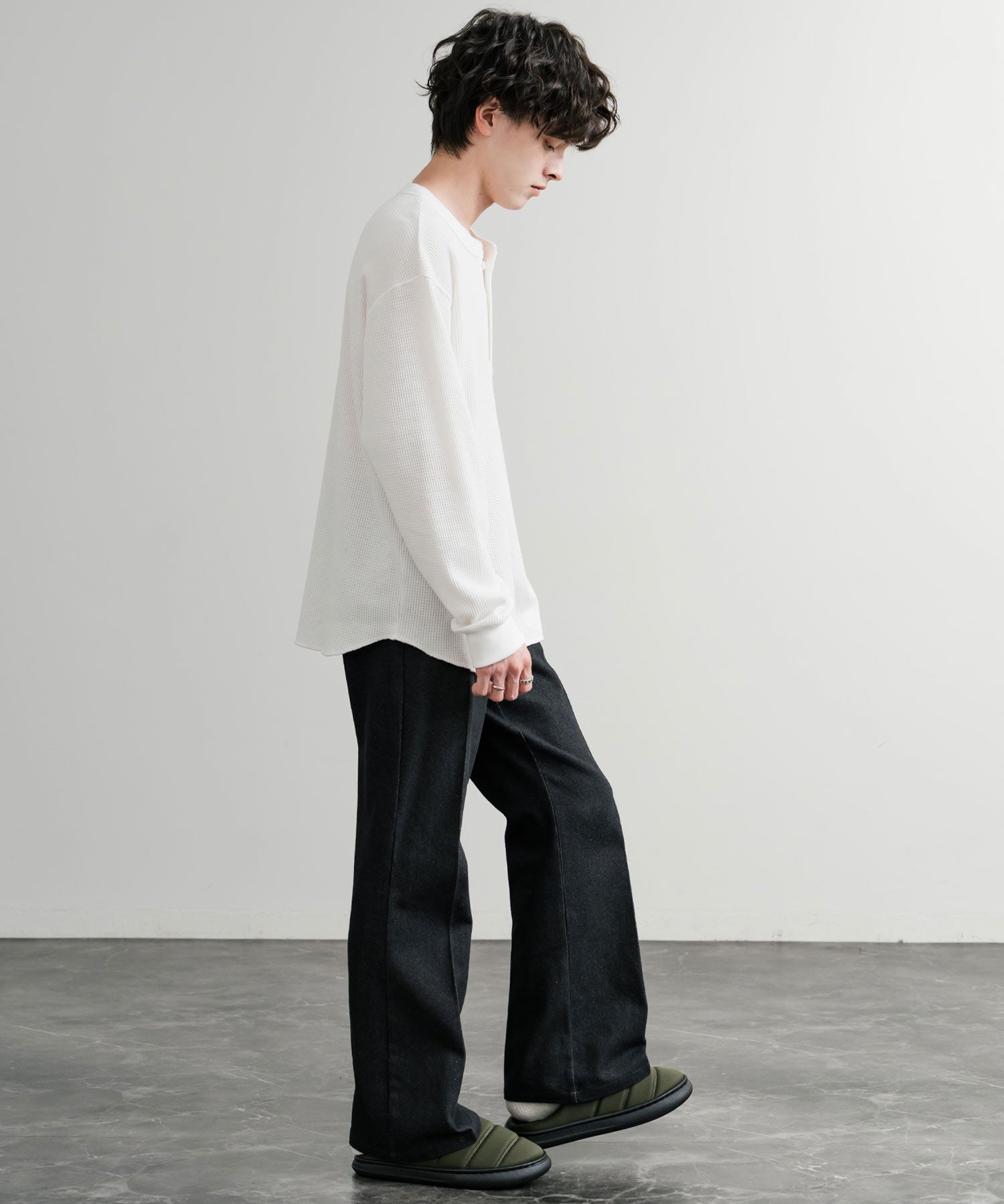 GERRY ジェリー ふかふかインソール モックシューズ サボサンダル裏メッシュ/厚底軽量ワンポイントロゴスリッポン 14843