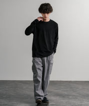 ストレッチフリースクルーネック長袖Tシャツ 14854